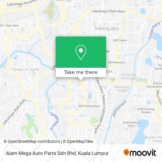 Peta Alam Mega Auto Parts Sdn Bhd