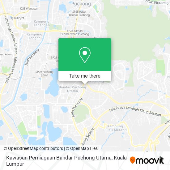 Kawasan Perniagaan Bandar Puchong Utama map