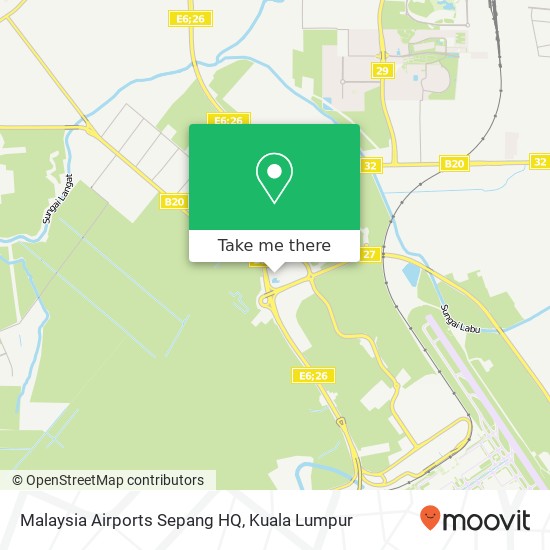 Malaysia Airports Sepang HQ map