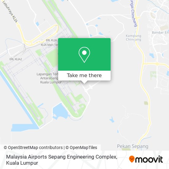 Peta Malaysia Airports Sepang Engineering Complex