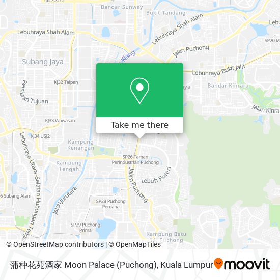 蒲种花苑酒家 Moon Palace (Puchong) map