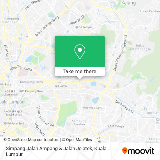 Simpang Jalan Ampang & Jalan Jelatek map