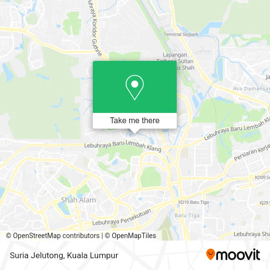 Suria Jelutong map