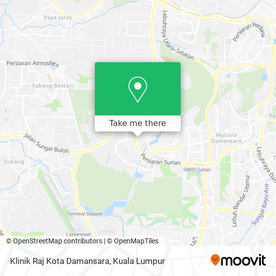 Klinik Raj Kota Damansara map