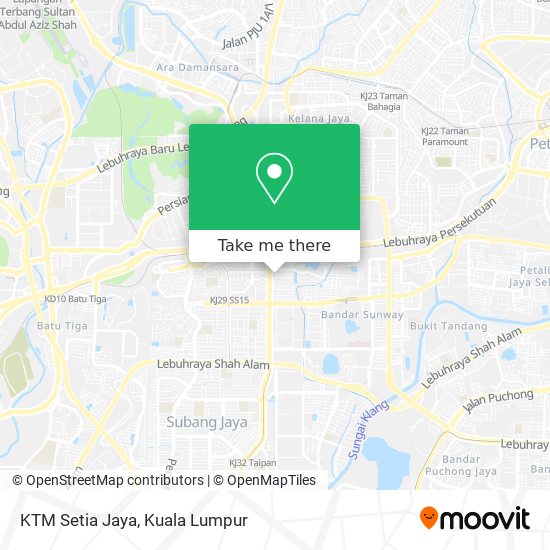 KTM Setia Jaya map