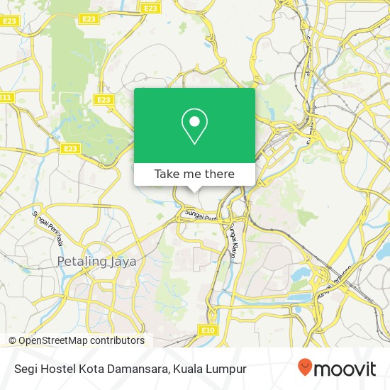 Segi Hostel Kota Damansara map