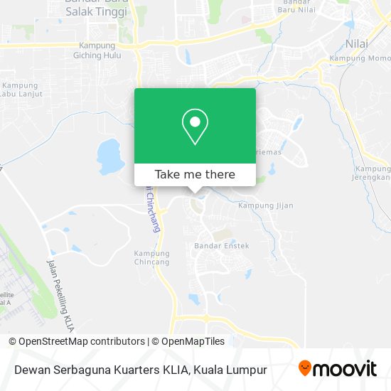 Peta Dewan Serbaguna Kuarters KLIA