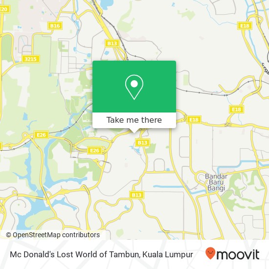 Mc Donald's Lost World of Tambun map
