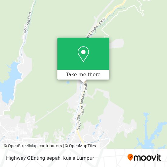 Highway GEnting sepah map