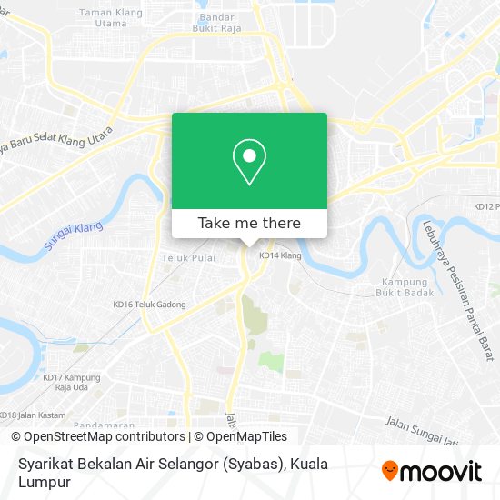 Peta Syarikat Bekalan Air Selangor (Syabas)
