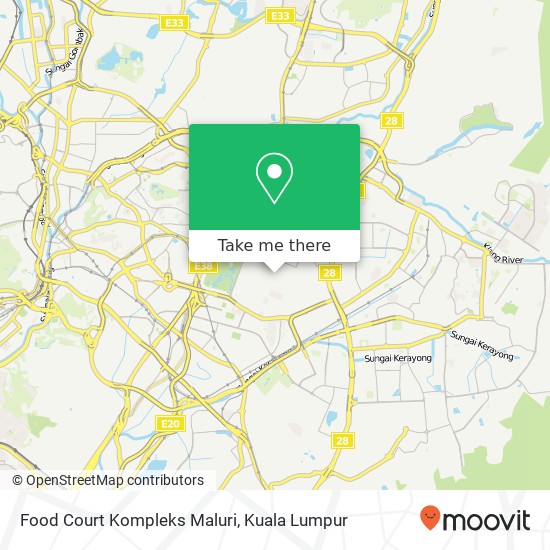 Food Court Kompleks Maluri map