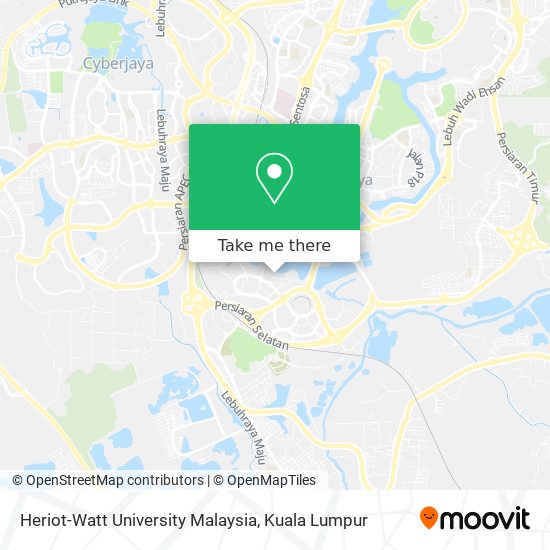 Heriot-Watt University Malaysia map