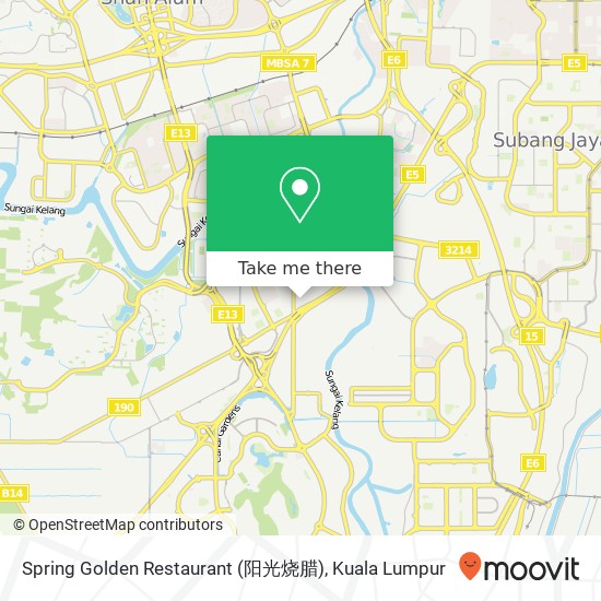 Spring Golden Restaurant (阳光烧腊) map