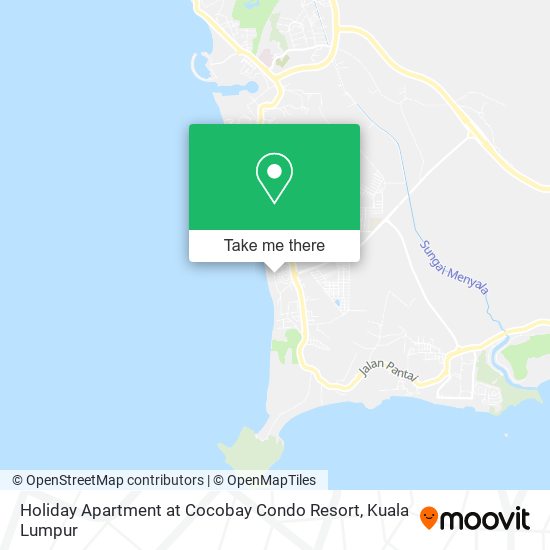 Holiday Apartment at Cocobay Condo Resort map