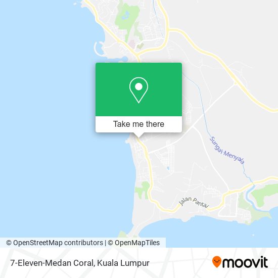 7-Eleven-Medan Coral map