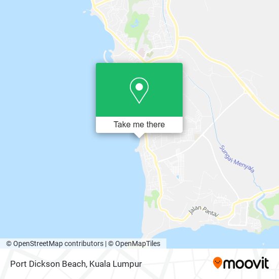 Port Dickson Beach map