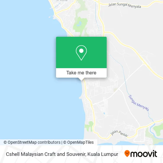 Cshell Malaysian Craft and Souvenir map