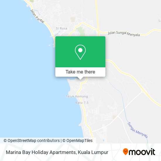 Marina Bay Holiday Apartments map