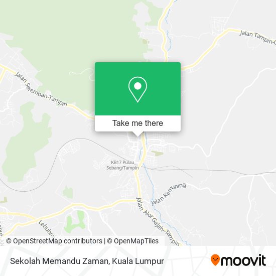 Sekolah Memandu Zaman map