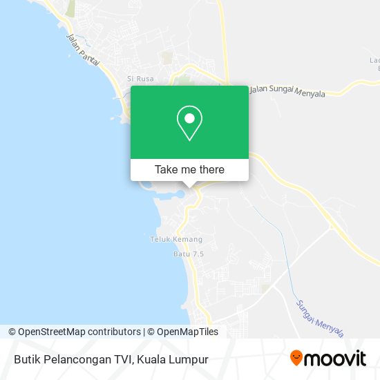 Butik Pelancongan TVI map