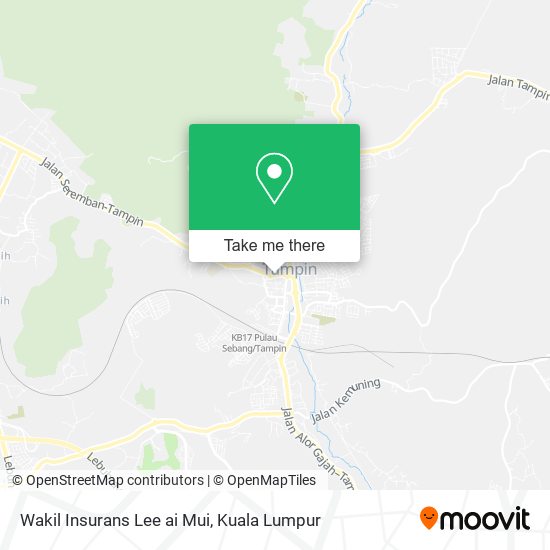 Wakil Insurans Lee ai Mui map