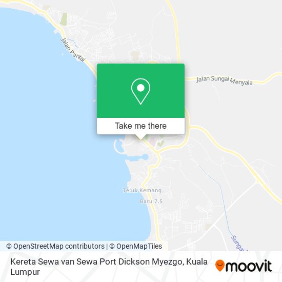 Kereta Sewa van Sewa Port Dickson Myezgo map