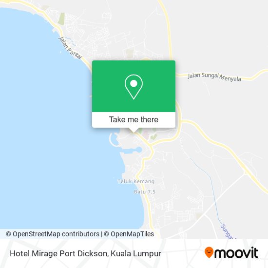 Peta Hotel Mirage Port Dickson