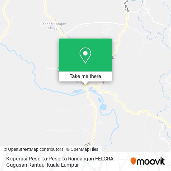Koperasi Peserta-Peserta Rancangan FELCRA Gugusan Rantau map