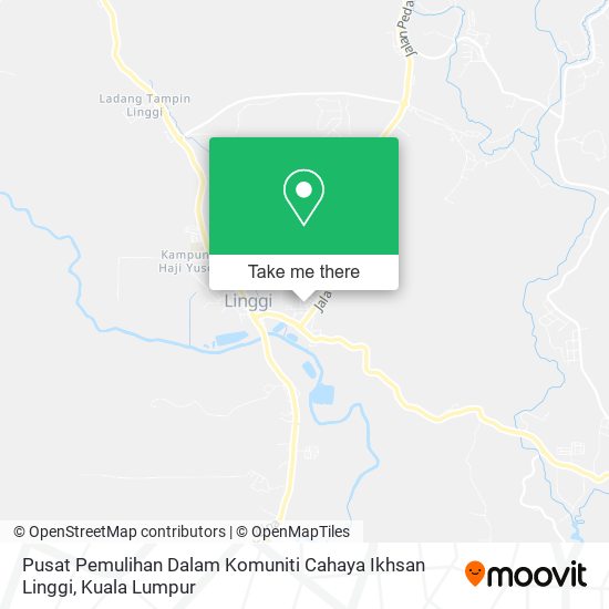 Pusat Pemulihan Dalam Komuniti Cahaya Ikhsan Linggi map