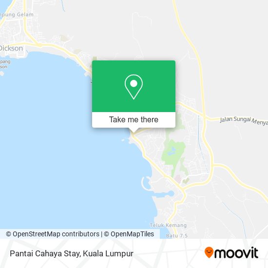 Pantai Cahaya Stay map