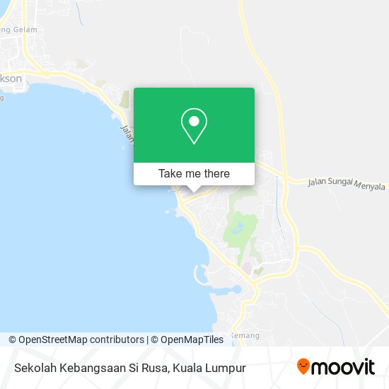 Sekolah Kebangsaan Si Rusa map