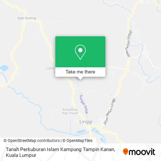 Tanah Perkuburan Islam Kampung Tampin Kanan map