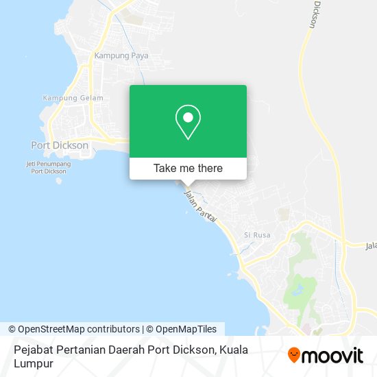 Peta Pejabat Pertanian Daerah Port Dickson