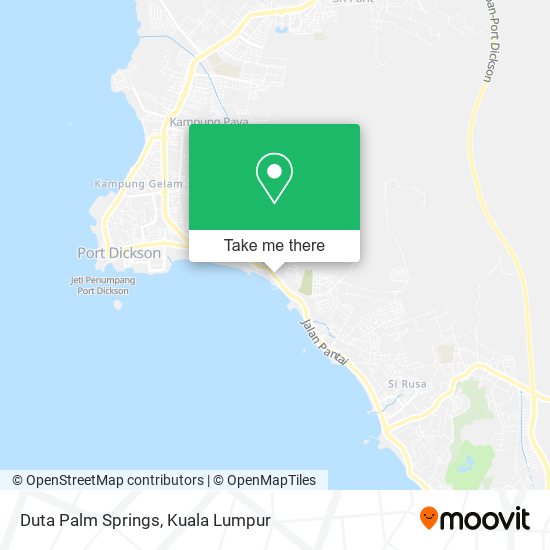 Duta Palm Springs map