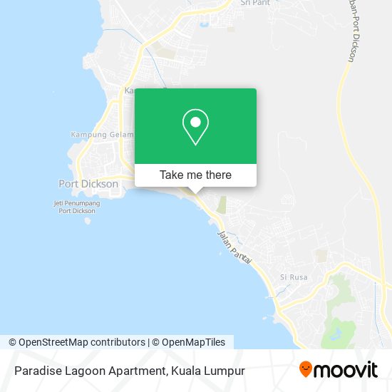 Paradise Lagoon Apartment map