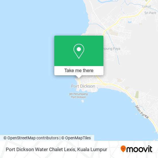 Port Dickson Water Chalet Lexis map