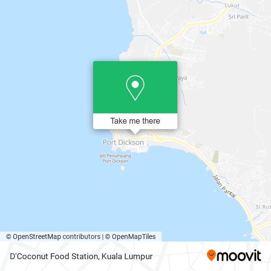 D'Coconut Food Station map