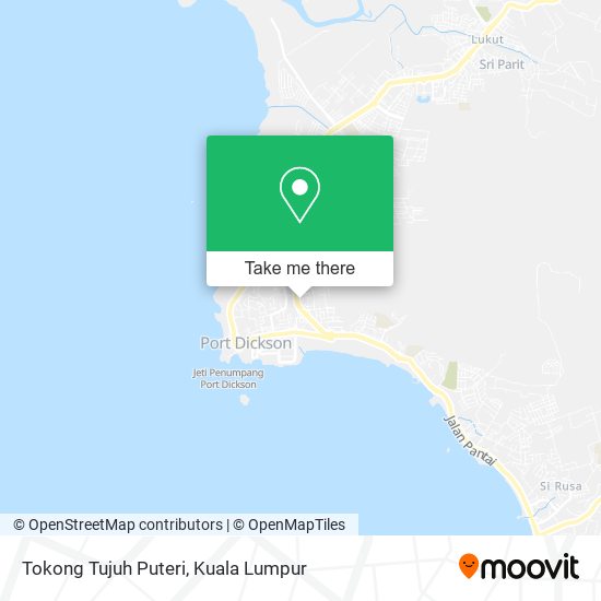 Tokong Tujuh Puteri map