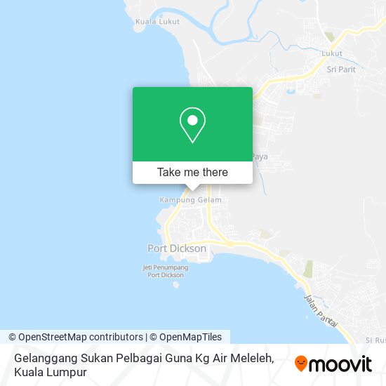 Gelanggang Sukan Pelbagai Guna Kg Air Meleleh map