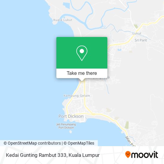 Kedai Gunting Rambut 333 map