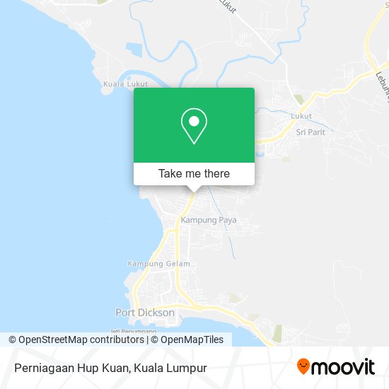 Perniagaan Hup Kuan map