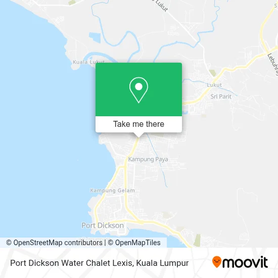 Port Dickson Water Chalet Lexis map