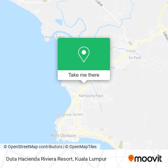Duta Hacienda Riviera Resort map