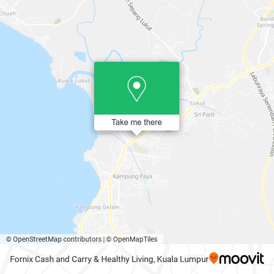 Fornix Cash and Carry & Healthy Living map