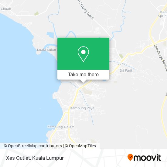 Xes Outlet map