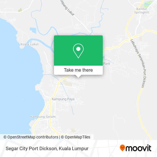 Segar City Port Dickson map