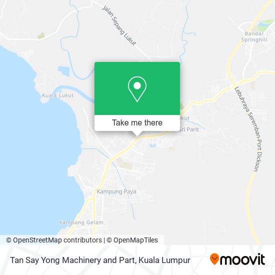 Tan Say Yong Machinery and Part map