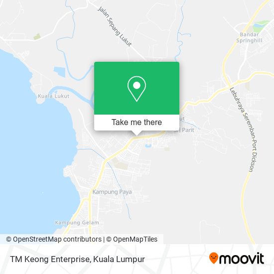 TM Keong Enterprise map