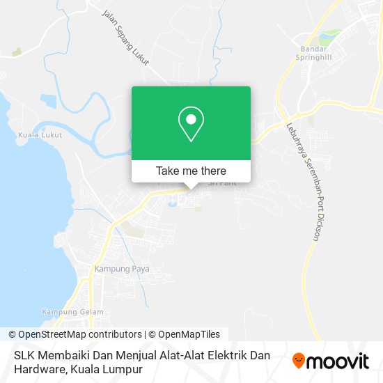 SLK Membaiki Dan Menjual Alat-Alat Elektrik Dan Hardware map