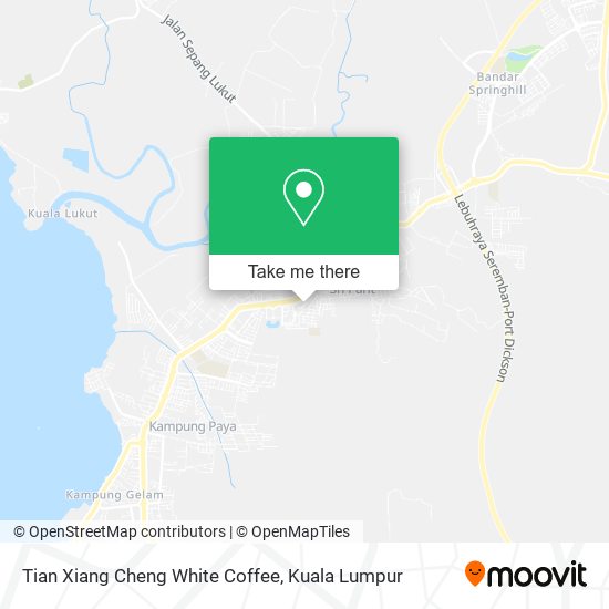 Tian Xiang Cheng White Coffee map